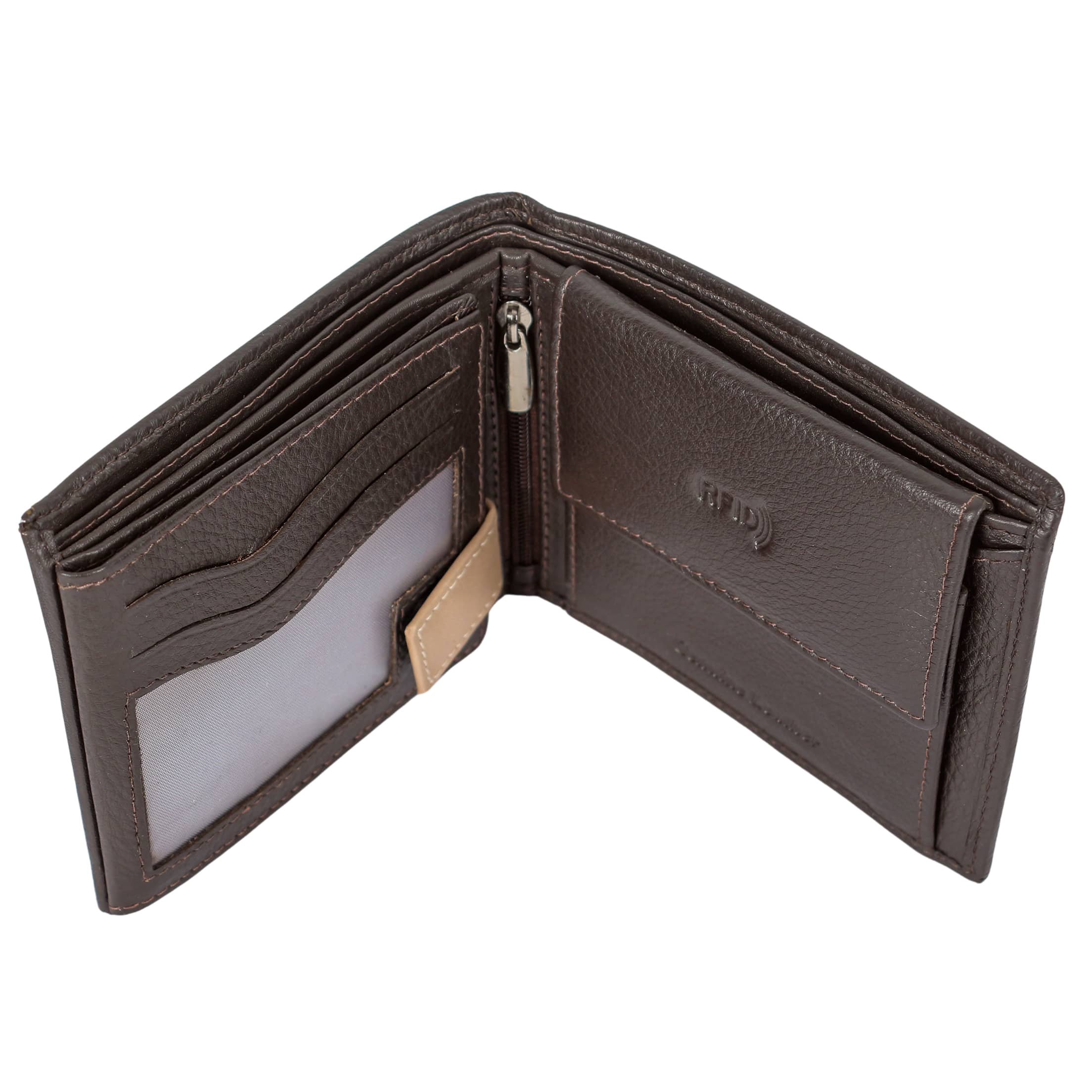 Twin Leather Men Wallet