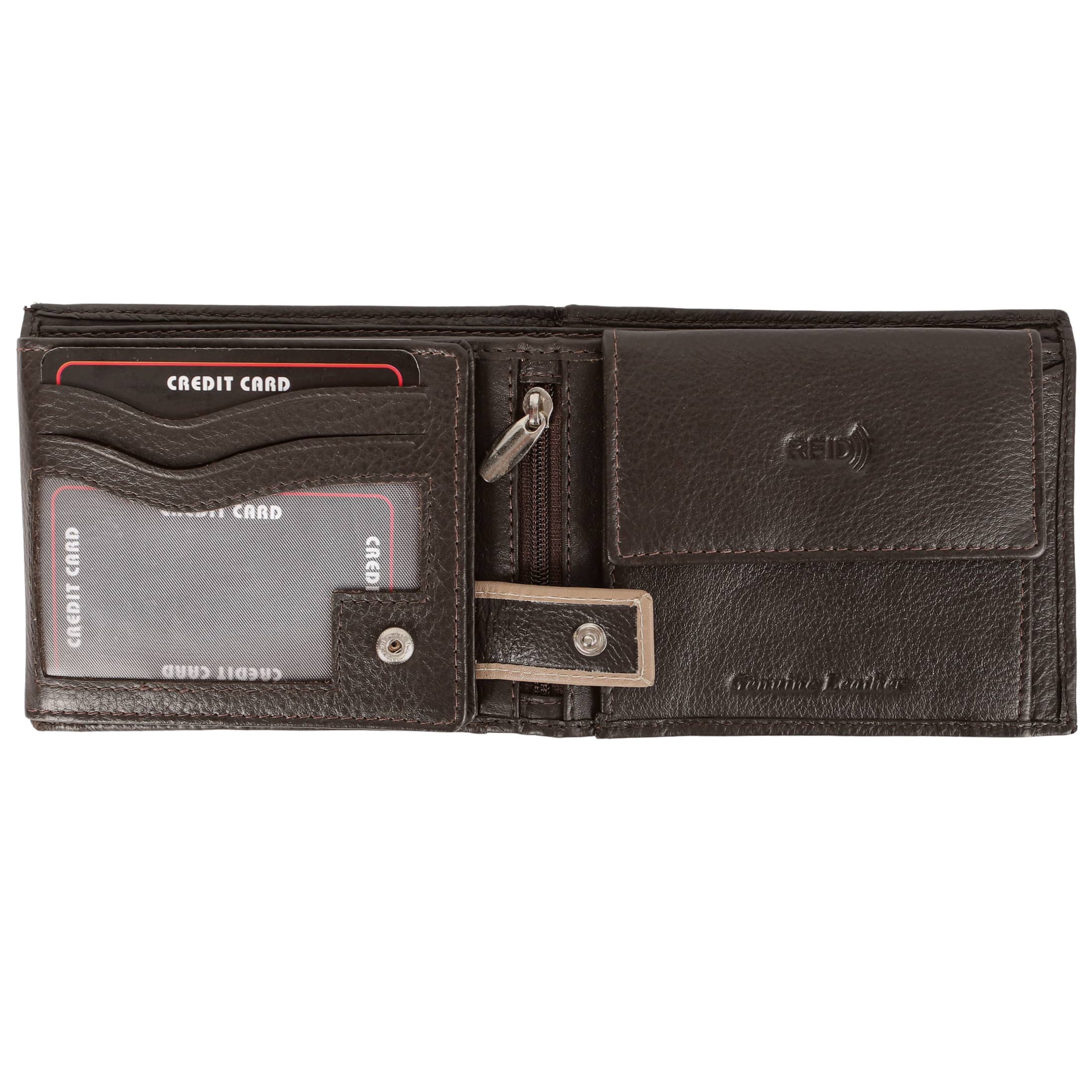 Twin Leather Men Wallet