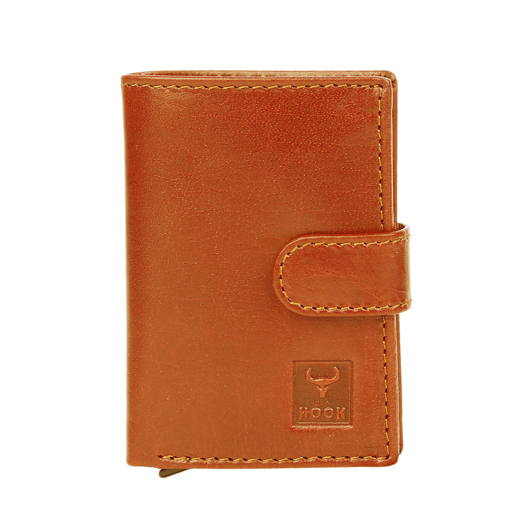 Leather card swipe wallet